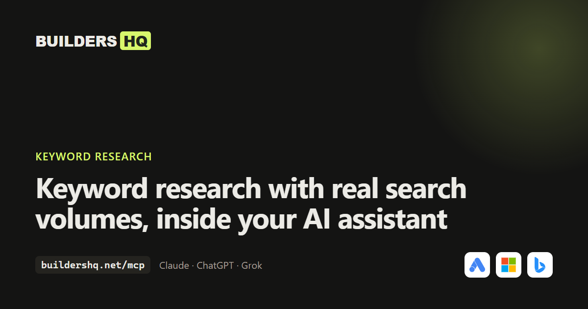 Keyword research: How many people in the US search for these each month: seo tools, mcp server, google keyword planner, keyword research tool, free keyword research tool, keyword planner alternative?